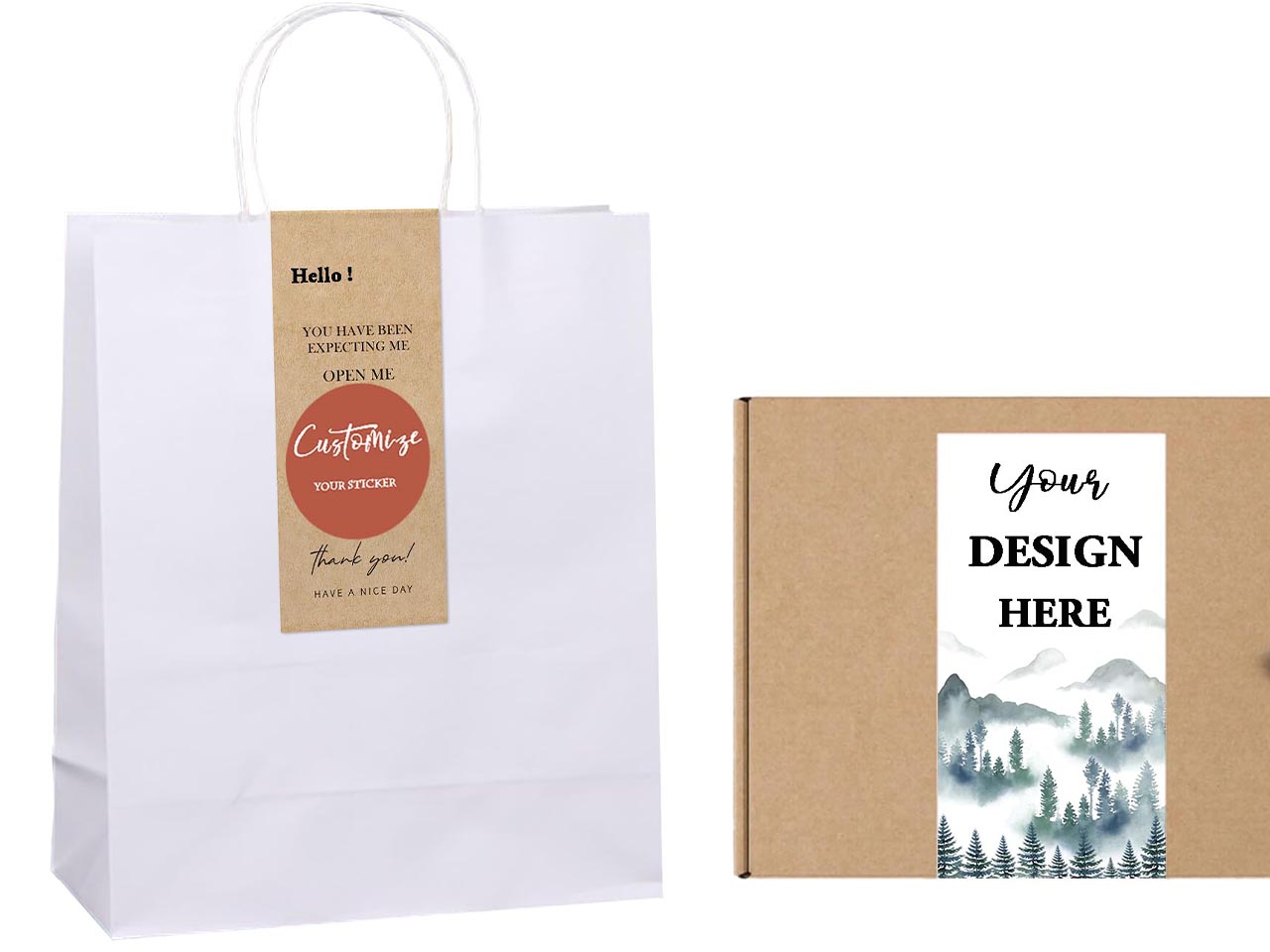 الملصقات الدعائية والعلامات التجارية